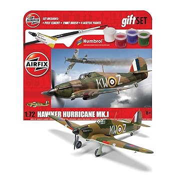 Airfix Hanging Model Aircraft Kits Hawker Hurricane Mk.I Building Set