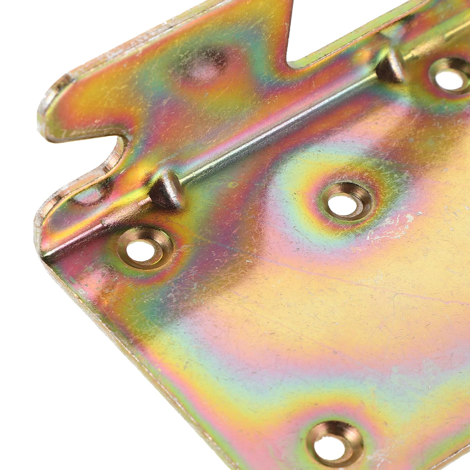 FRCOLOR Set 8 Pezzi Staffe per Sponde Letto in Metallo 2.0mm Spessore Accessori Ferramenta Letto ad Alta Resistenza Piastre di Aggancio per Mobili