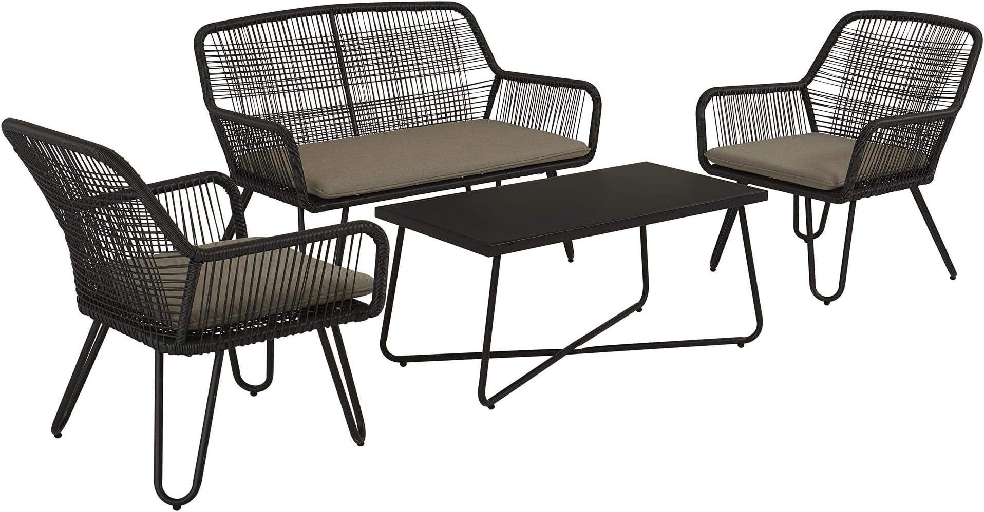 Novogratz Marli 4 Piece Conversation Set