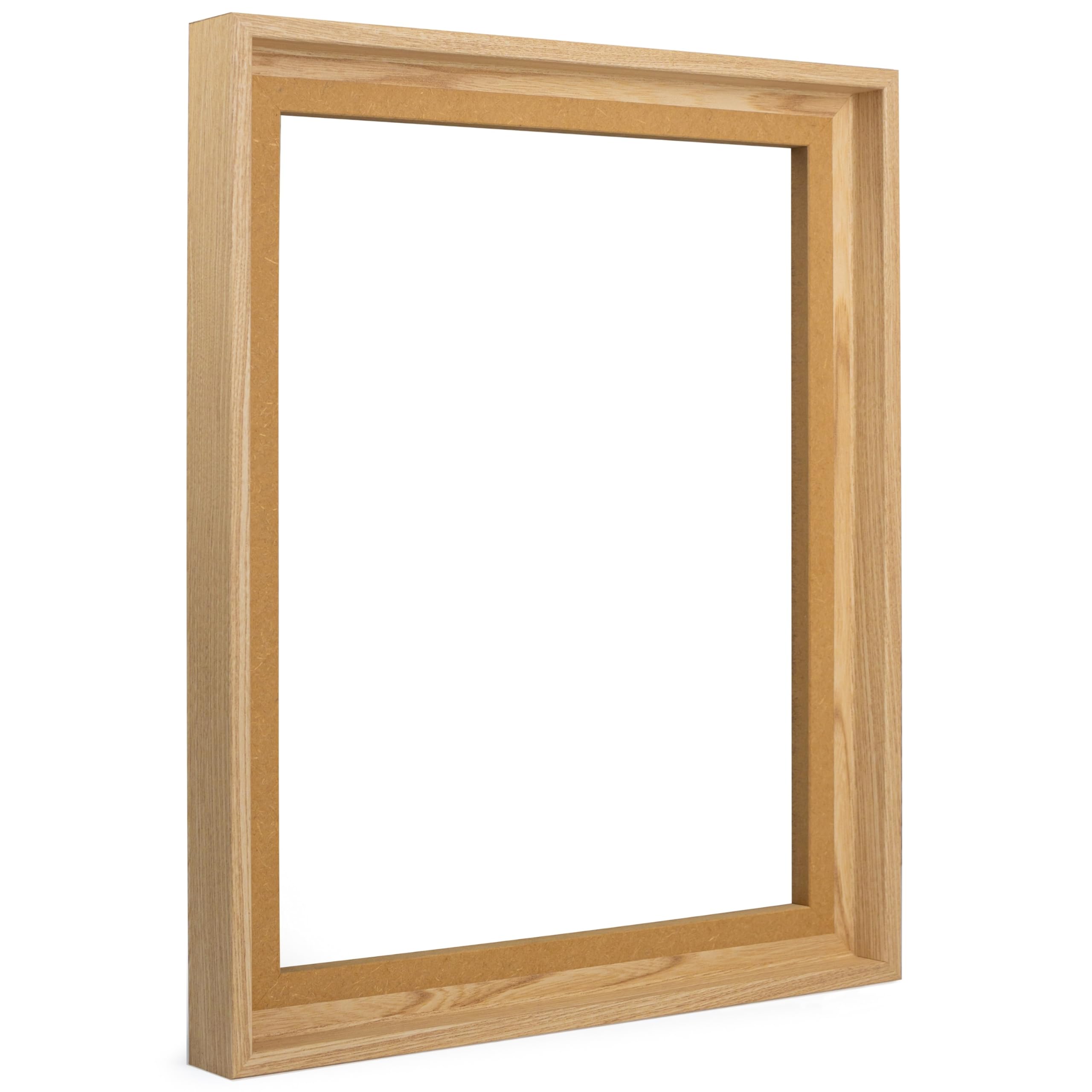 Schattenfugenrahmen für Leinwandbilder & Canvas 80x80 cm - Pinie - für Keilrahmen bis 22 mm Stärke - in zerlegter Form - ohne Glas und Rückwand