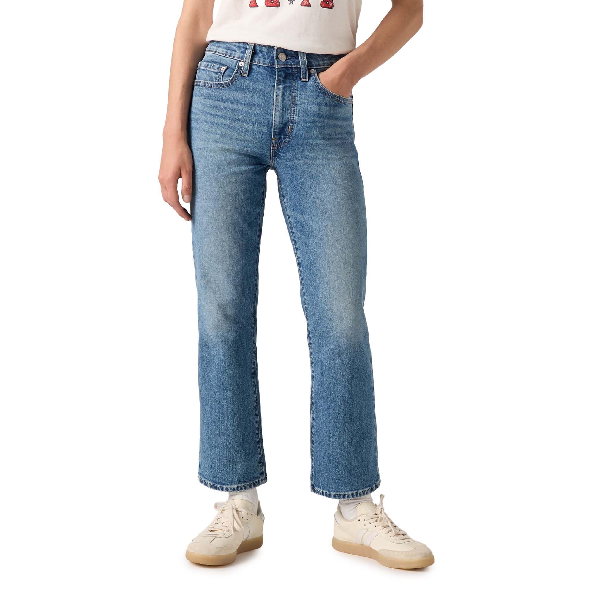 Levi's Damen Jeans 725 Authentic Kick Bootcut Ankle