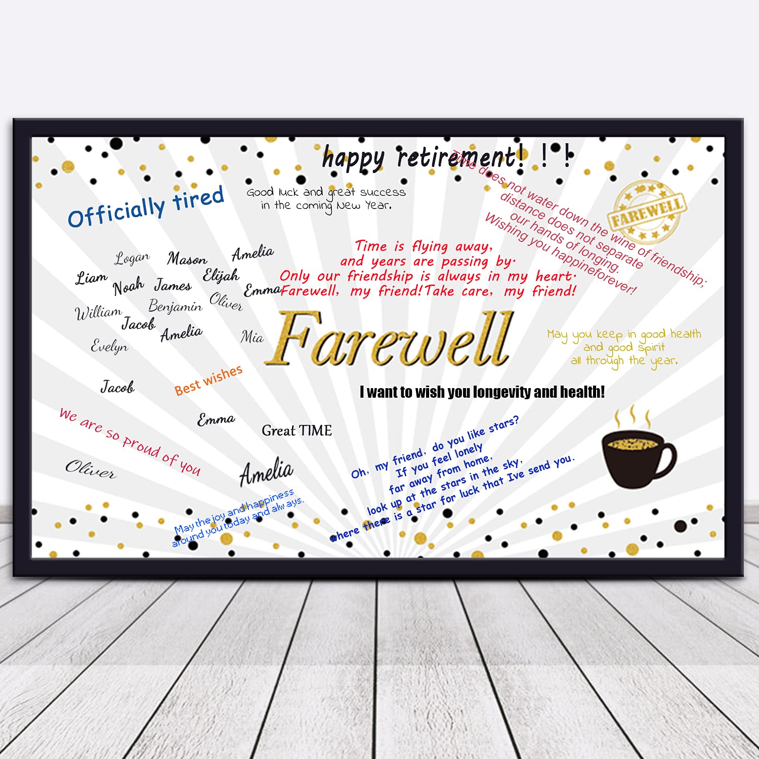 Farewell Party Decorations Goodbye Card Guest Book Alternative Great