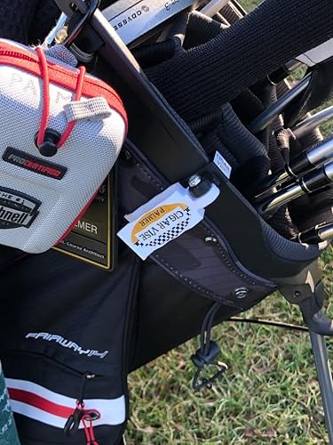 Miniatura 3 de Soporte de puros prémium para golfistas. 100% fabricado en Estados Unidos. Se engancha de forma segura a la bolsa de golf y al carrito. Nunca