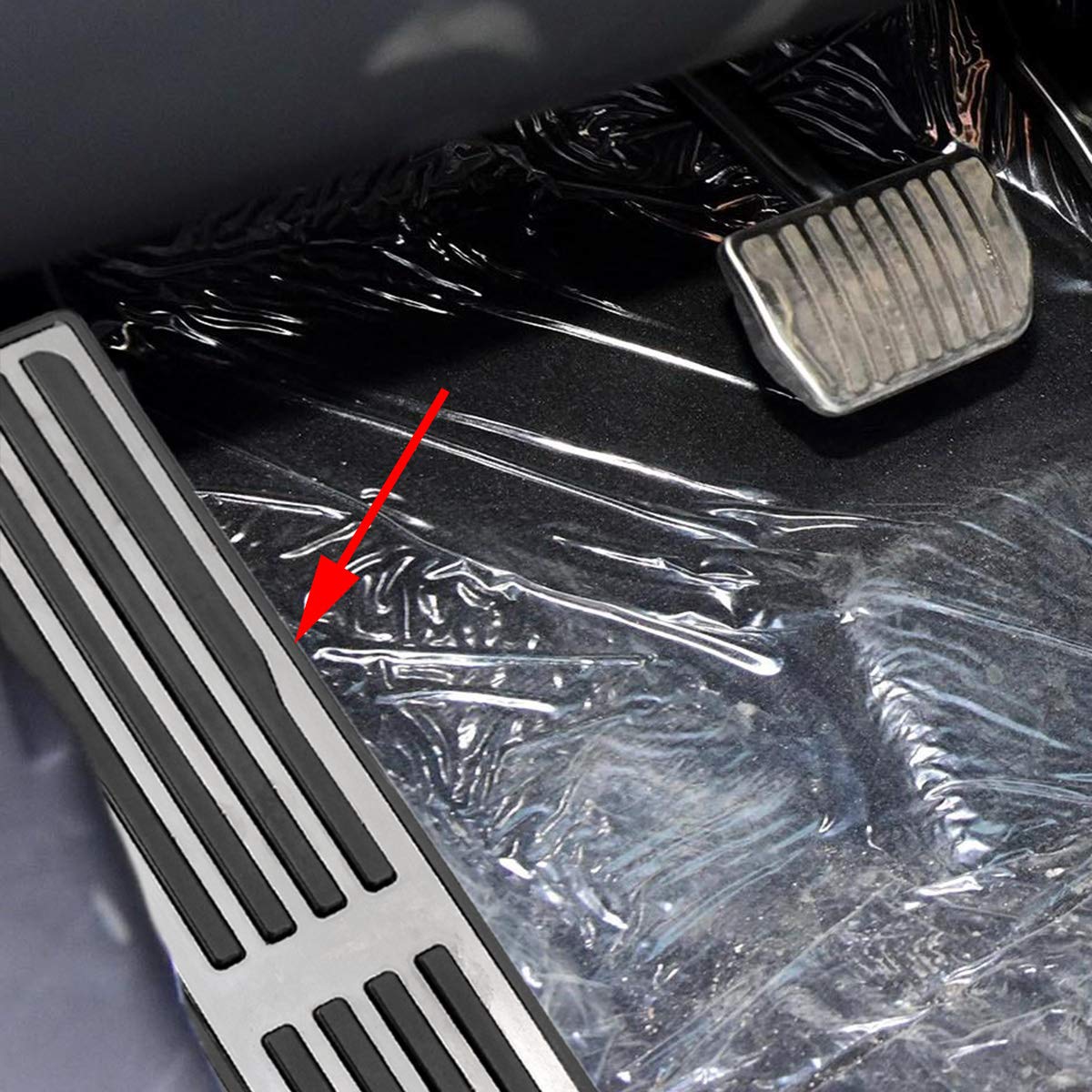 Amazon | MAIMOCCY ステンレススチール フットレスト ペダルカバー