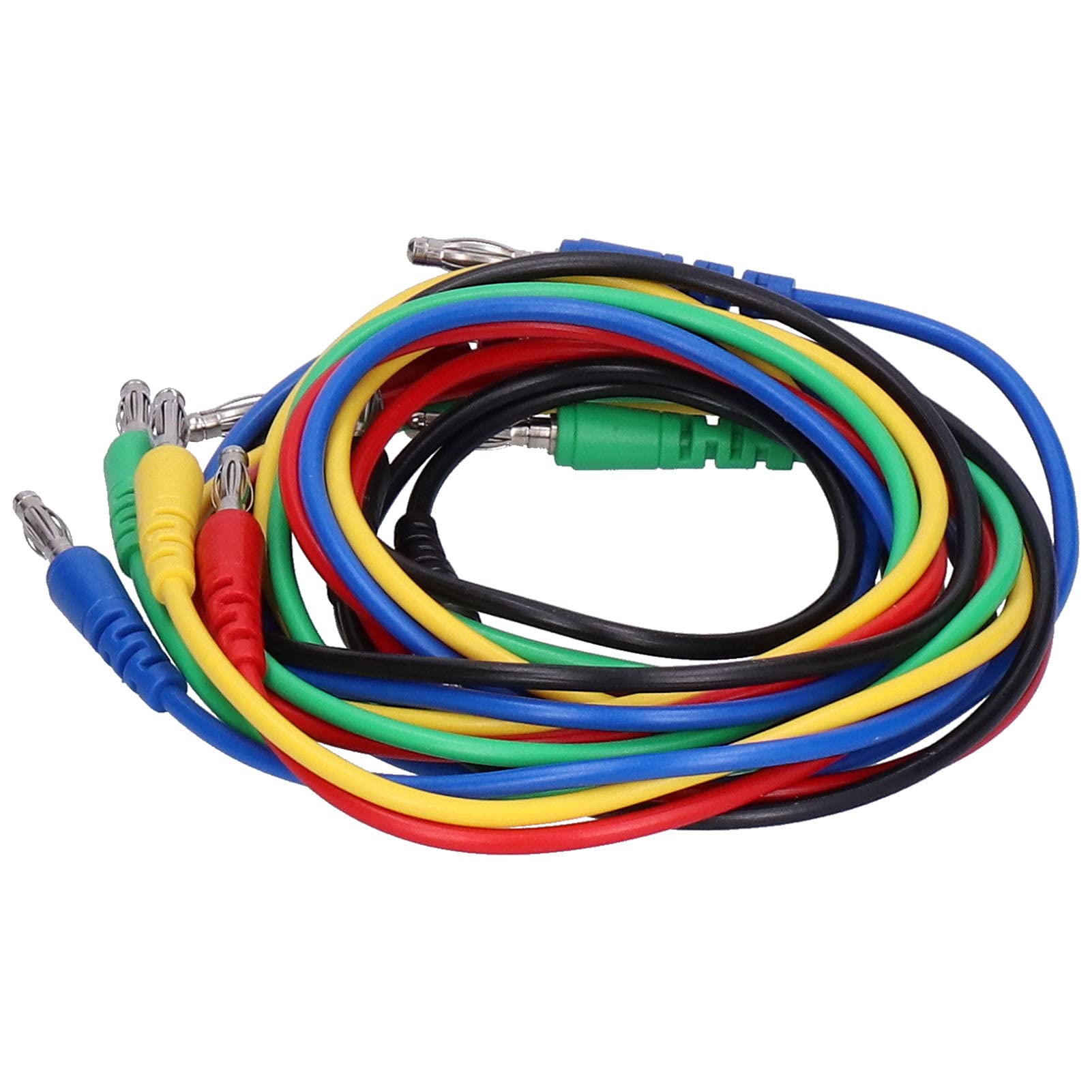 Kit Cavi Di Prova Con Spina A Banana Impilabili – 10 Pezzi In Silicone, 5 Colori, 30cm Per Multimetro E Breadboard - 3
