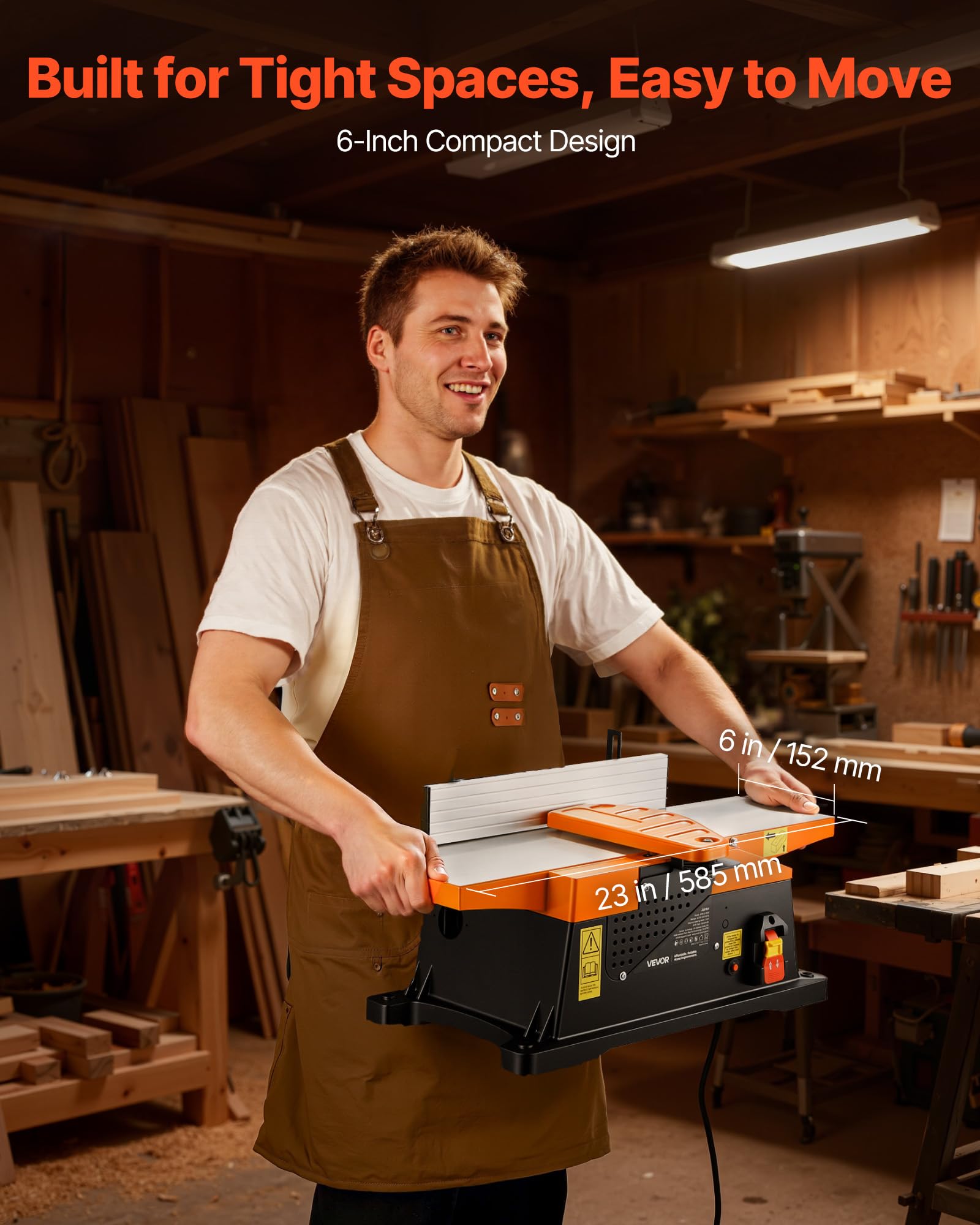 VEVOR Benchtop Jointer - Smooth Woodworking -4