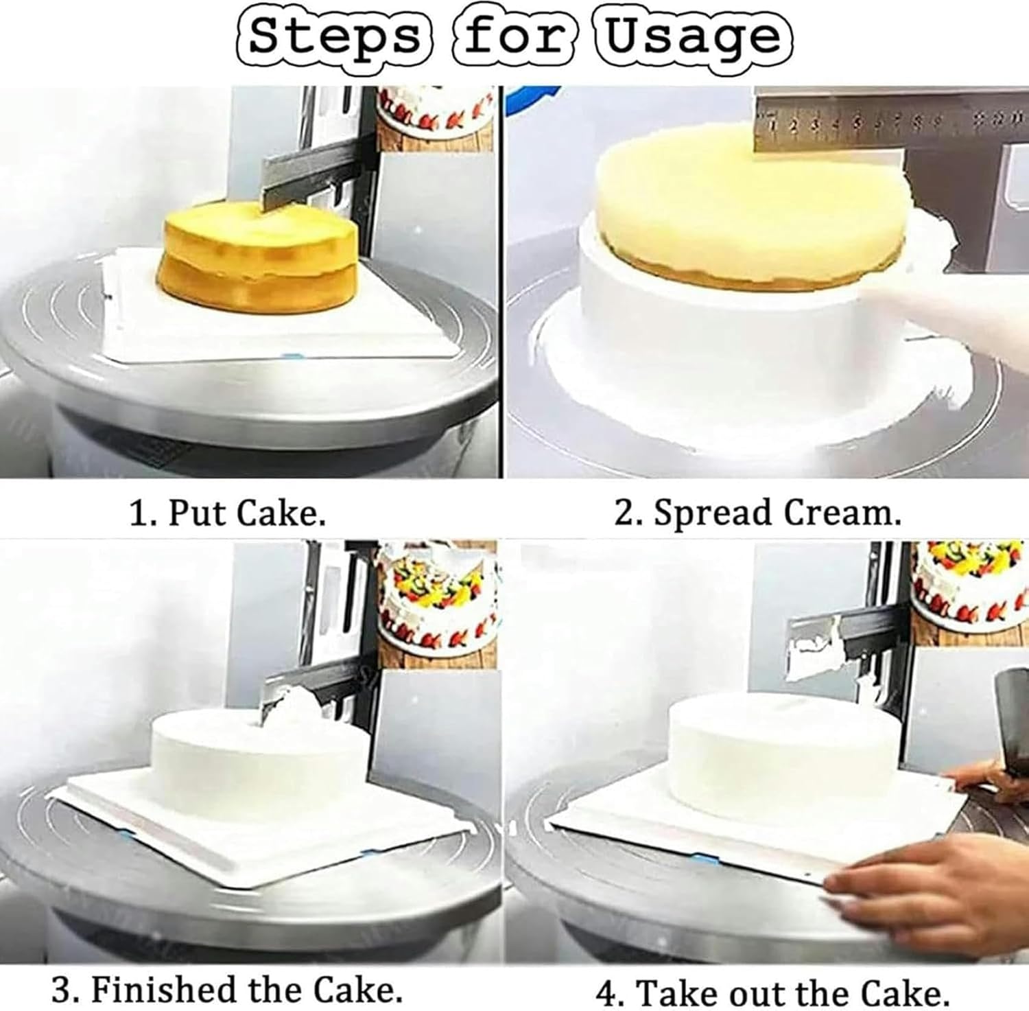 Cake Making Machine, Birthday Cake Cream Automatic Soft Coating Machine, Cake Glazing Machine, 4-12 Inch Cake~/