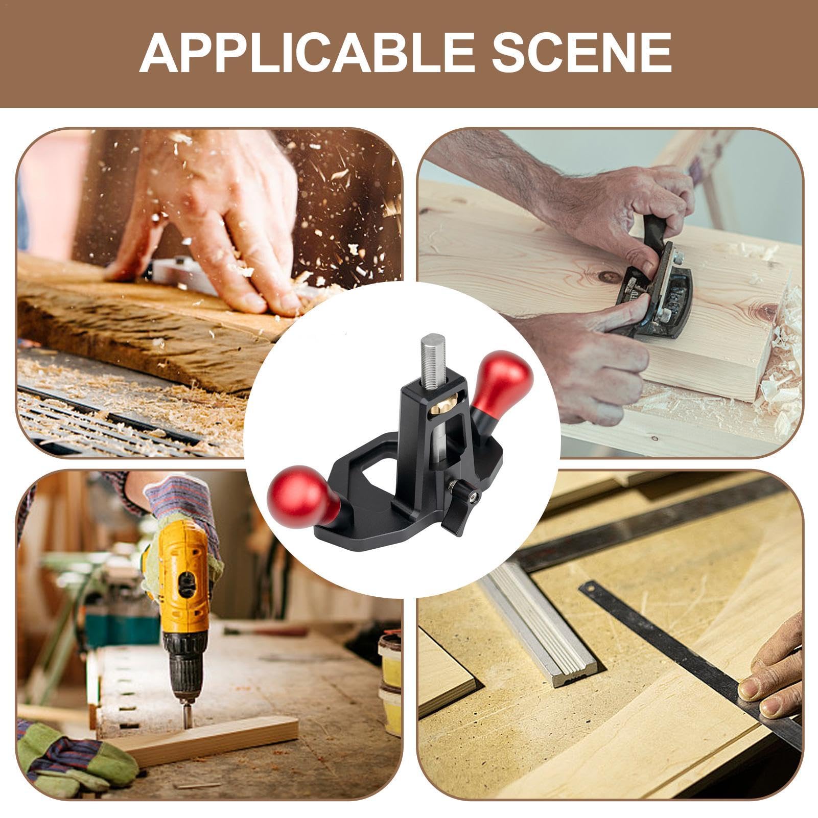Pialla manuale per legno, strumento per fresa manuale per legno, strumento per la lavorazione del legno - Pialla manuale ad alta precisione per la lavorazione del legno | Attrezzatura per Piallatura Legno per Professionisti Falegnami Uomini Donne Famiglia