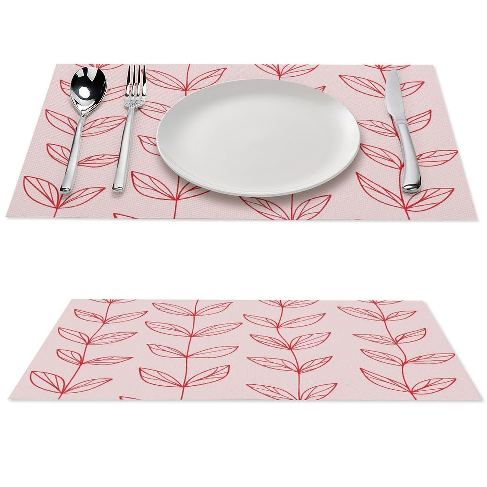 Sets de table en PVC imperméables résistants chaleur - Line Art lavable cuisine extérieur