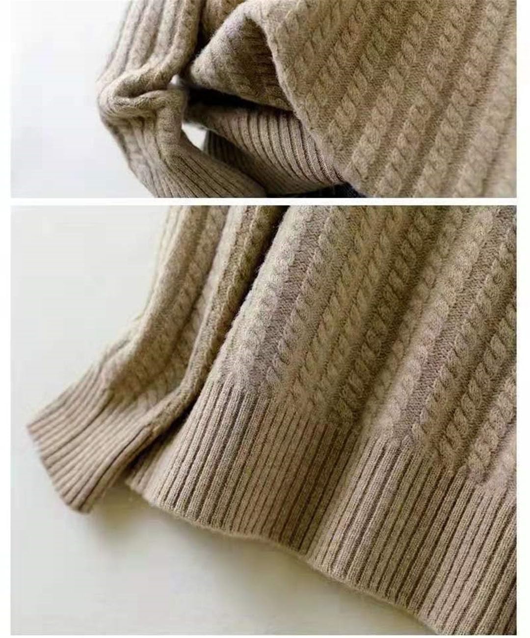 Jersey De Punto Informal con Cuello En V Y Manga Larga para Mujer