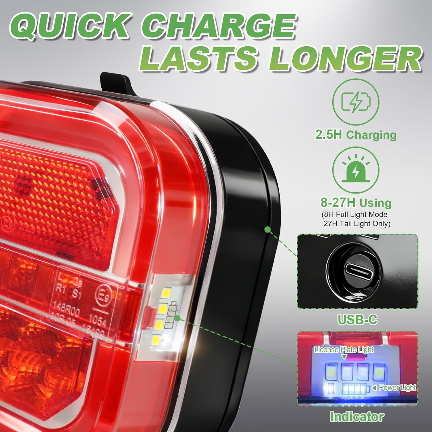 Agrieyes T28C Wireless Trailer Lights w/Receiver, Magnetic Tow Light kit