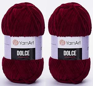 YarnArt Dolce Garen 100% MicroPolyester Veel van 2 SKN 264 Yards 2x100 gram Super Volum: 6 Baby Chenille Garen (782 Grijs Blauw YarnArt Dolce Garen 100% MicroPolyester Veel van 2 SKN 264 Yards 2x100 gram Super Volum: 6 Baby Chenille Garen (782 Grijs Blauw