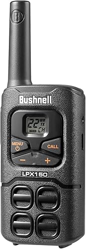 Miniatura 11 de Bushnell LPX150 Walkie Talkie Radio  Calidad fiable, diseño resistente, 0.5 W de potencia para 20 millas de alcance, radios bidireccionales