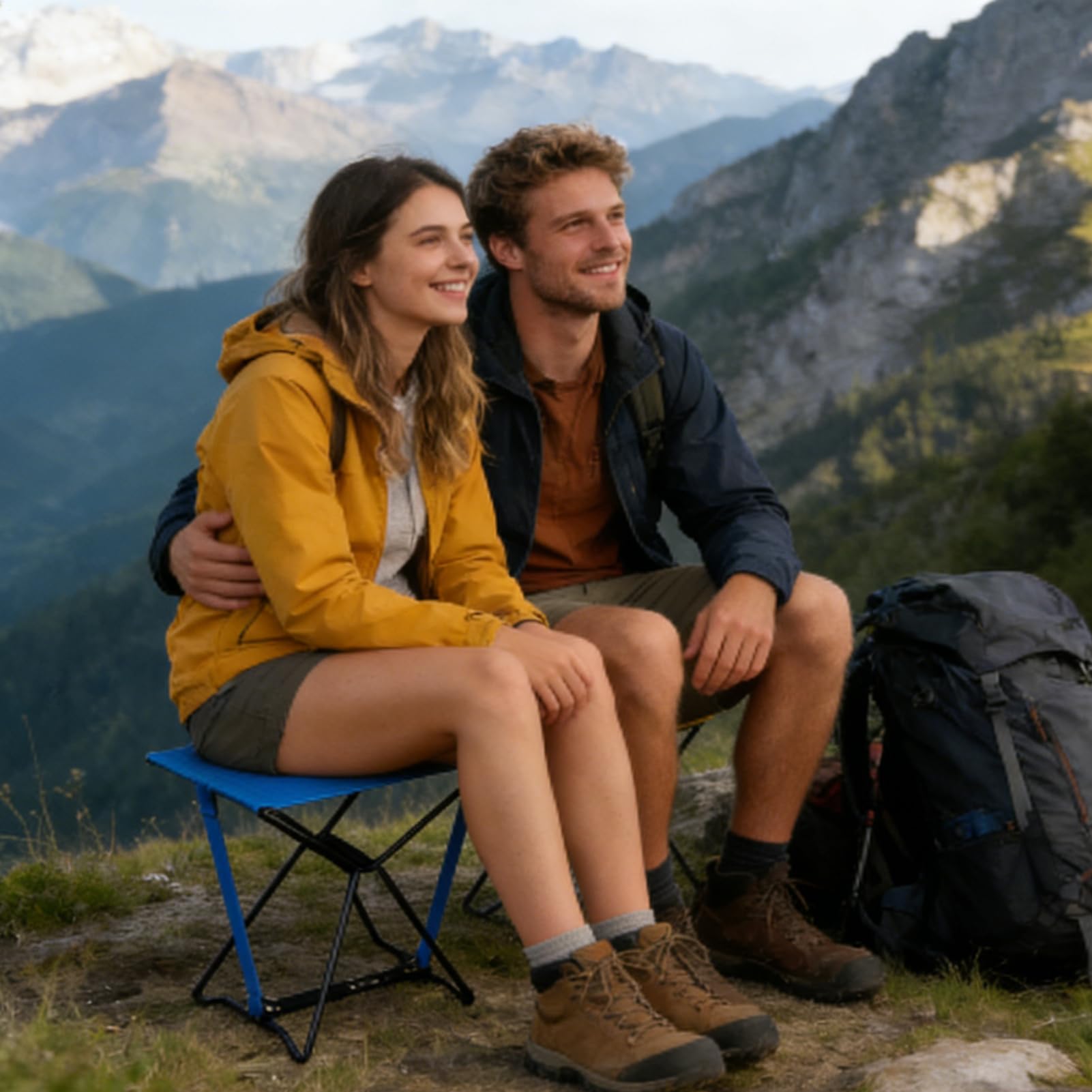 Sgabello Pieghevole Compatto | Sgabelli da Esterno Pieghevoli per Adulti per Campeggio Escursionismo Pesca Picnic Viaggio Vacanza Spiaggia Piscina Eventi