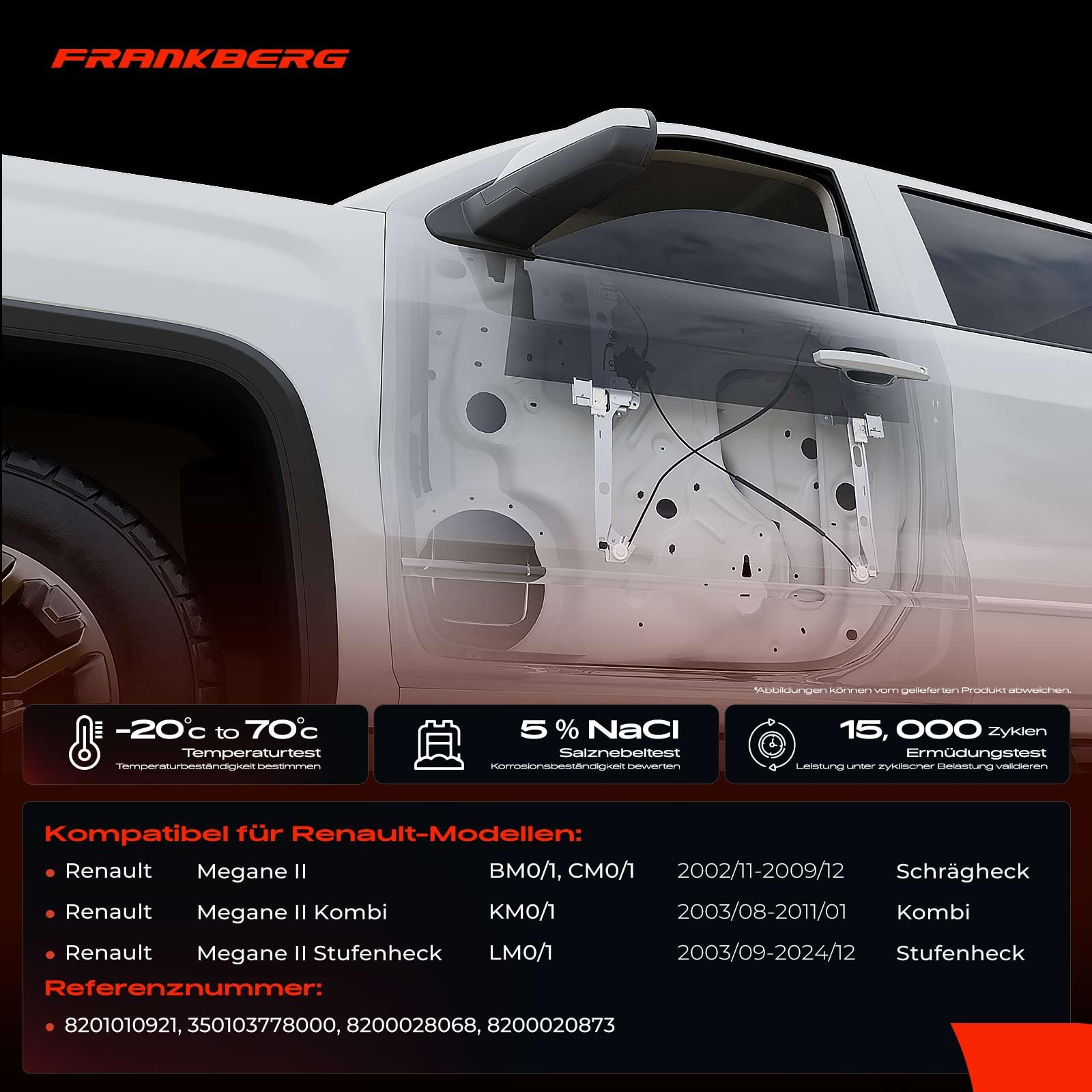 Frankberg podnośnik szyby mechanizm podnośnika okna boczne okno uchwyt na okno silnik elektryczny podnośnik szyby mechanizm podnośnika szyby Zamiennik # 350103778000