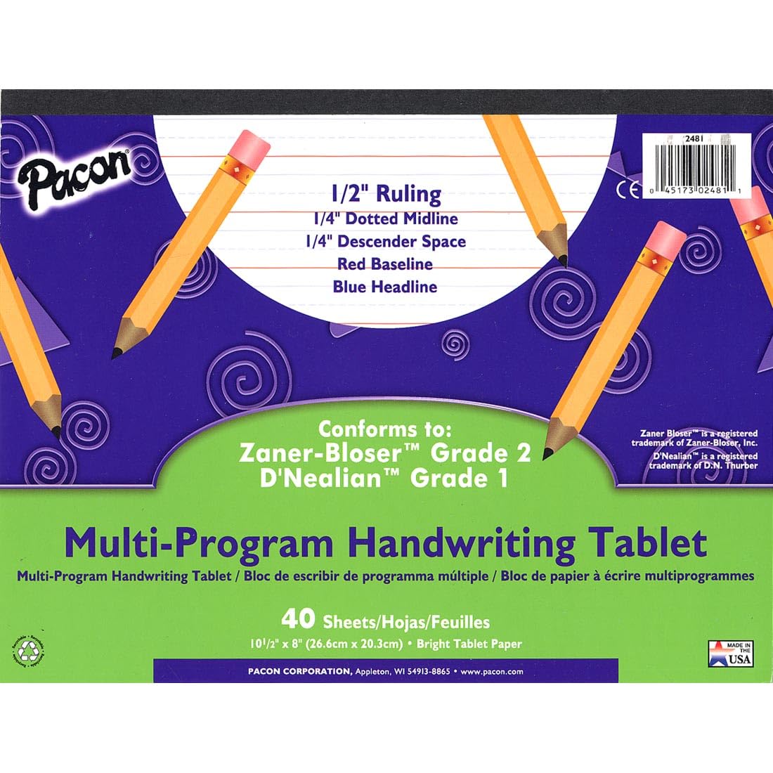 Pacon Corporation Pac2481 Dnealian Multi-Program Handw Ppr 1 10.5 X 8.5 Inch L-picture-23