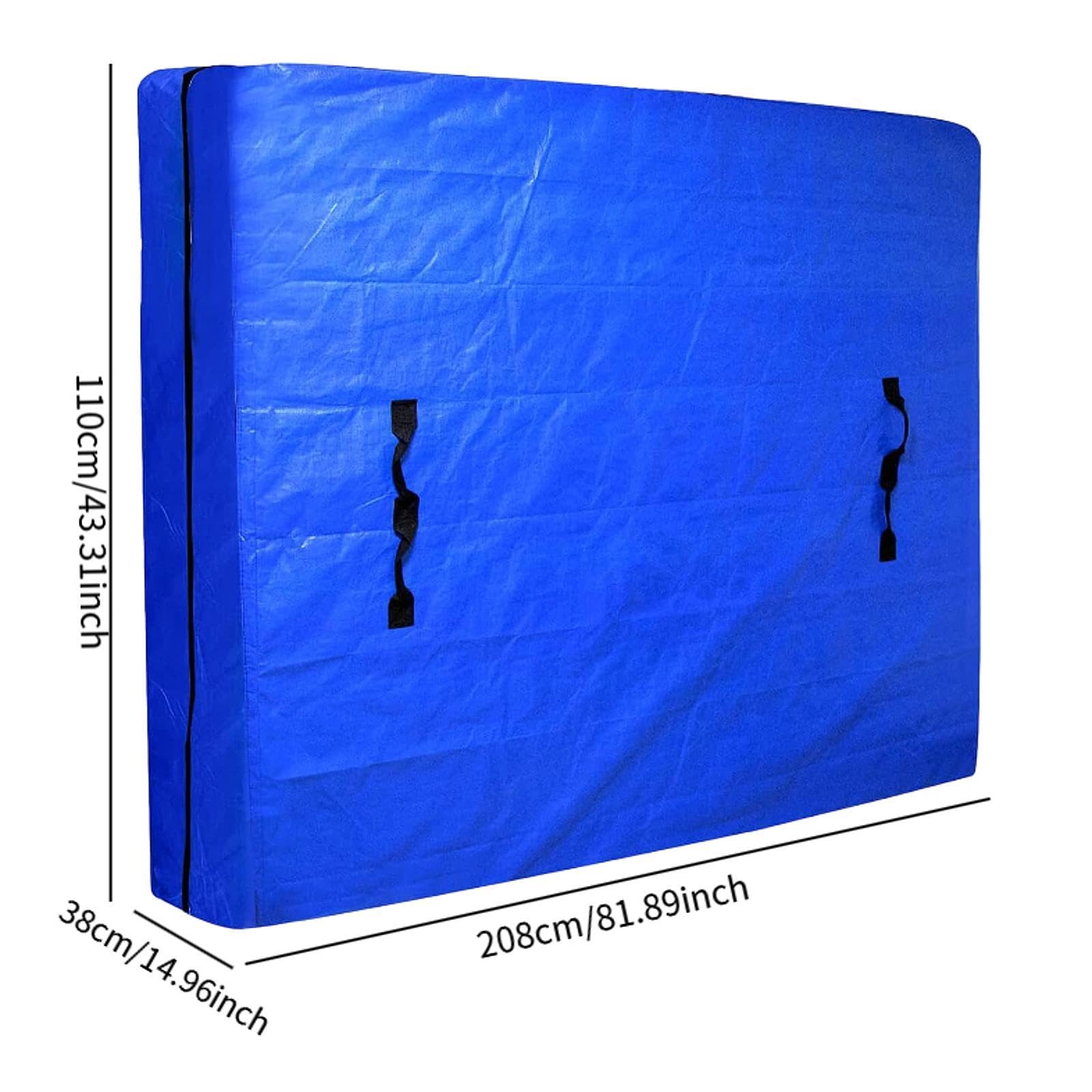 Yajuyi Bolsa para Colchón, Bolsa de Mudanza para Colchón, Cierre de Cremallera, Bolsa de Almacenamiento de Colchón Resistente Al Agua con Asas para Mudanzas, 208cm X 110cm X 38cm