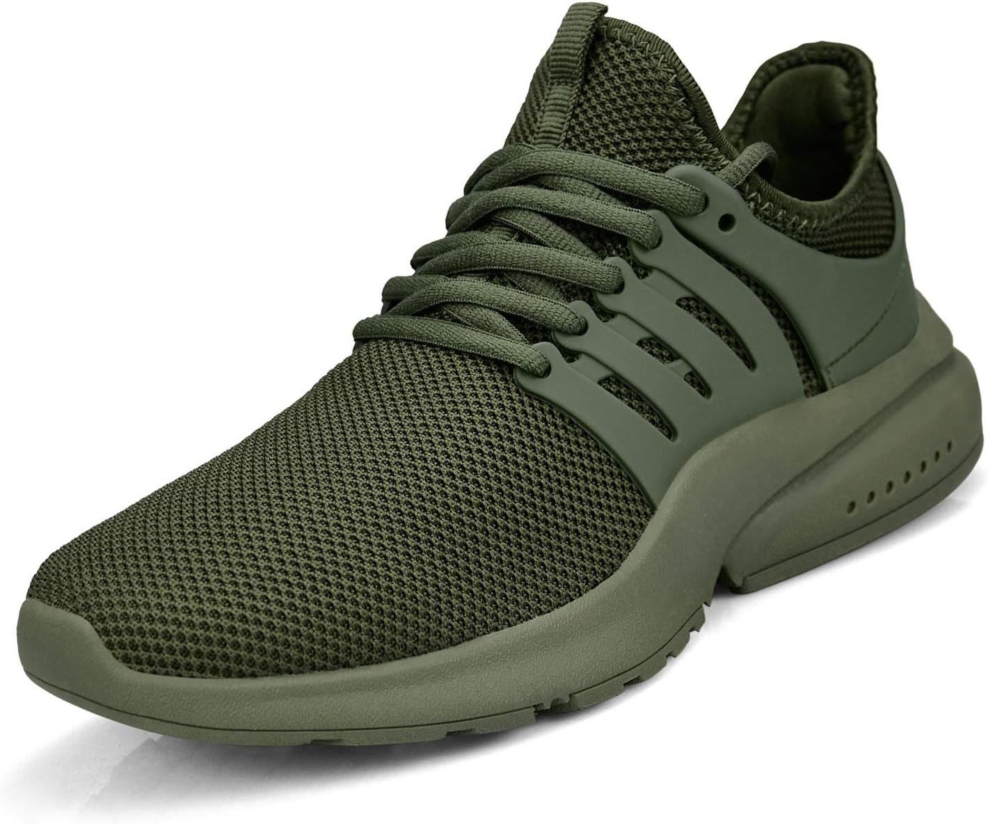 Feetmat Women's Running Shoes Lightweight Non Slip Breathable Mesh Sneakers Sports Athletic Walking Work Shoes Green 10 M