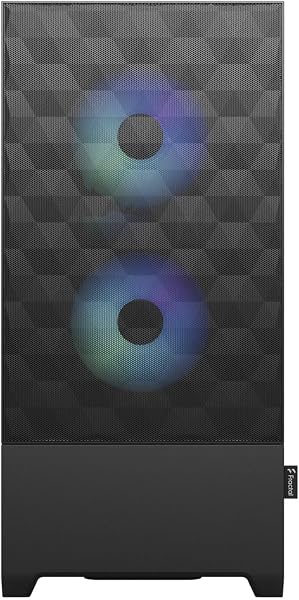 Fractal Design Fractal Design Pop Air RGB Black - Tempered Glass Clear Tint - Honeycomb Mesh Front – TG side panel - Three 120 mm Aspect 12 RGB fans included – ATX High Airflow Mid Tower PC Gaming Case in use