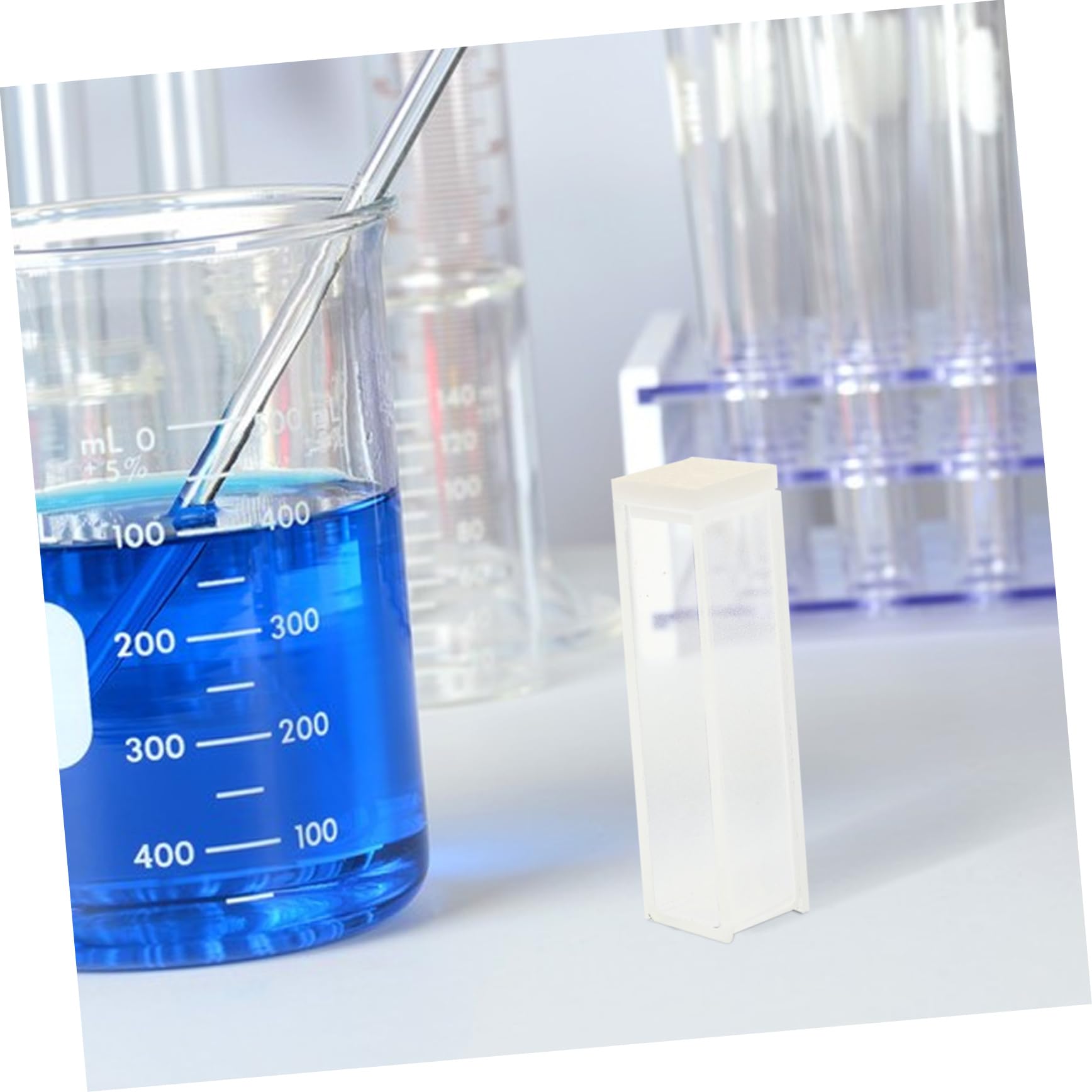 8piezas Cuvette De Cuarzo para Espectrofotómetro para Análisis Óptico y Cuantificación De ADN Arn y Proteínas