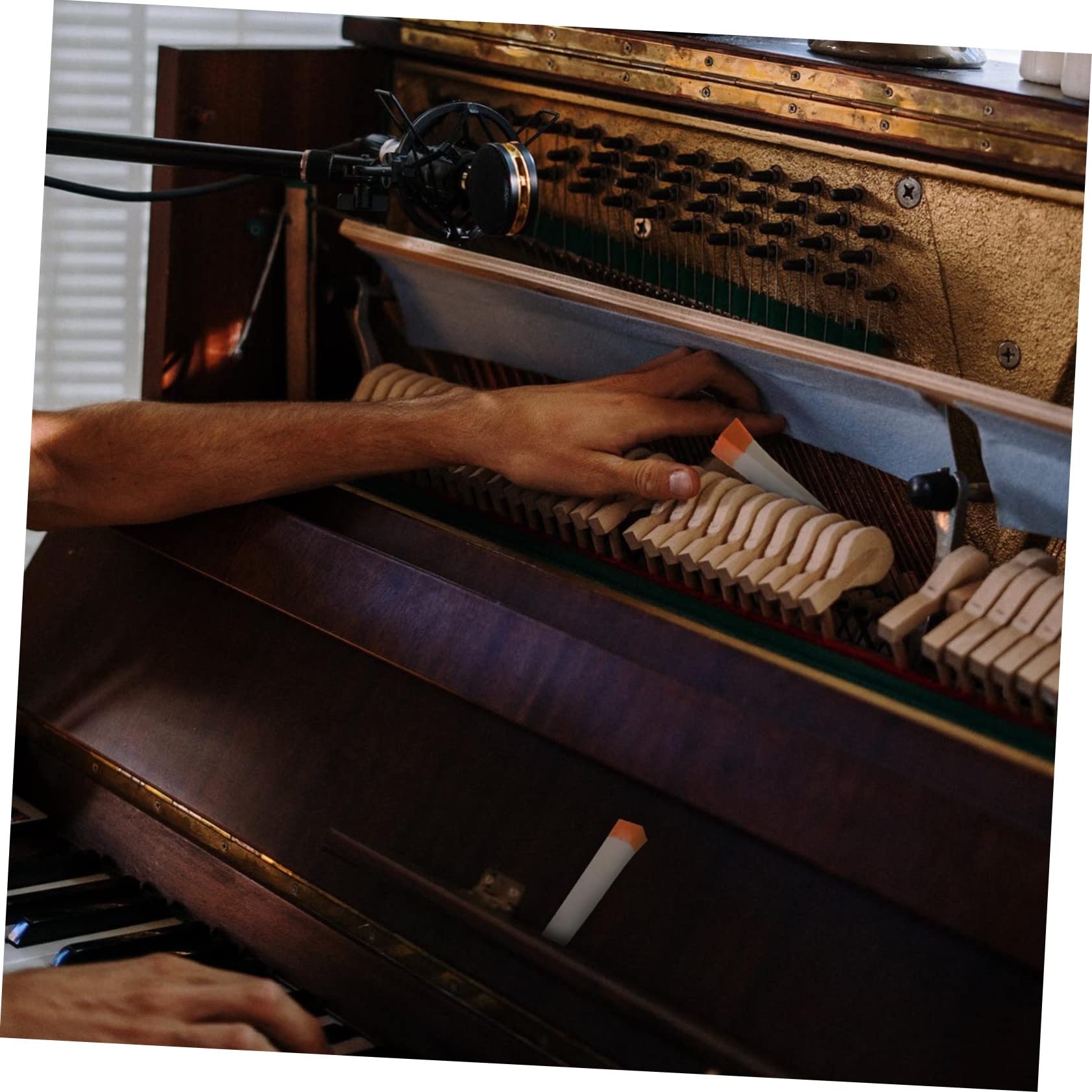 Healeved 16stücke Piano Mute Wedge Dämpfer Aus Wollfilz Professionelles Stimmwerkzeug Für Klavier Mit Optimaler Klangunterdrückung Für Pianisten Und Klavierstimmer