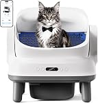 Happypaw Open-Top Self Cleaning Litter Box - Large Capacity Automatic Litter Box for Multiple Cats with Safety Protection, App Control, Odor-Free, Anti-Leakage Material, Includes Trash Bags