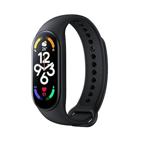 Immagine del prodotto Xiaomi Smart Band 7, Schermo AMOLED 1.62'', Monitoraggio Sonno, SpO2, Frequenza Cardiaca, VO2max, Resistenza all'Acqua 5 ATM, 110+ modalità sportive, Durata Batteria 14 giorni, Versione Italiana
