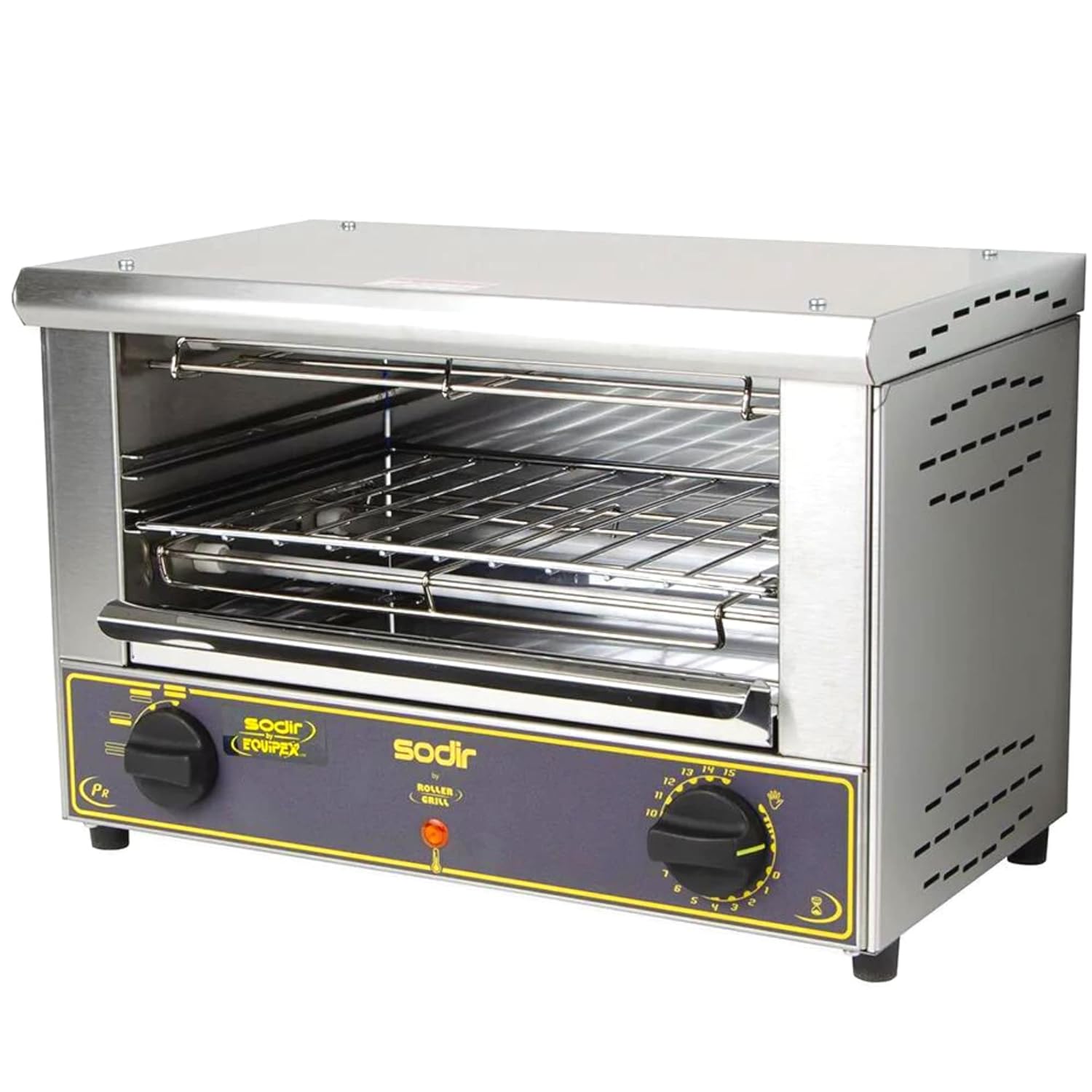Equipex BAR-100/1 Sodir 18-Inch Countertop Single Shelf Grill Toaster Oven, Stainless Steel, 120V, NSF