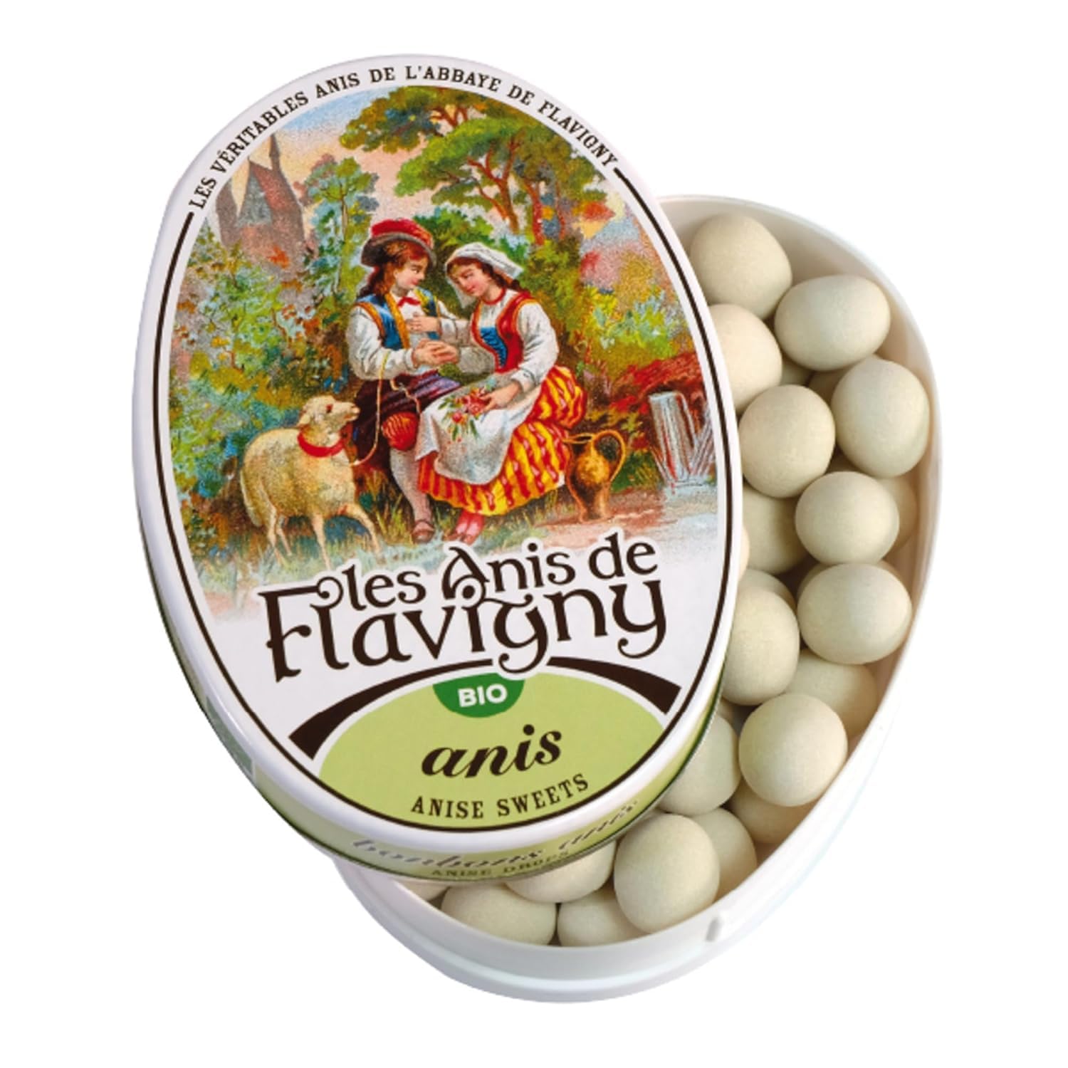Les Anis De Flavigny, Anise (French Mints), 1.75-Ounce Tins (Pack of 8)