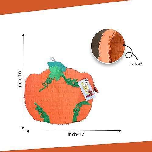 Miniatura 2 de Piñata con tema de otoño de 17 pulgadas de alto, ideal para revelación de género, fiesta de otoño, decoración de Halloween, 1, 2, 3er cumpleaños