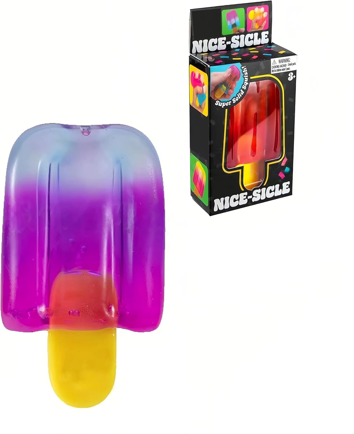 Ice Cream Squeeze Squishy, Summer Sensory Stress Relief，2026 New Relief Fidget Sensory Toy for Anxiety Stress Everyone, Party Favors (Purple)