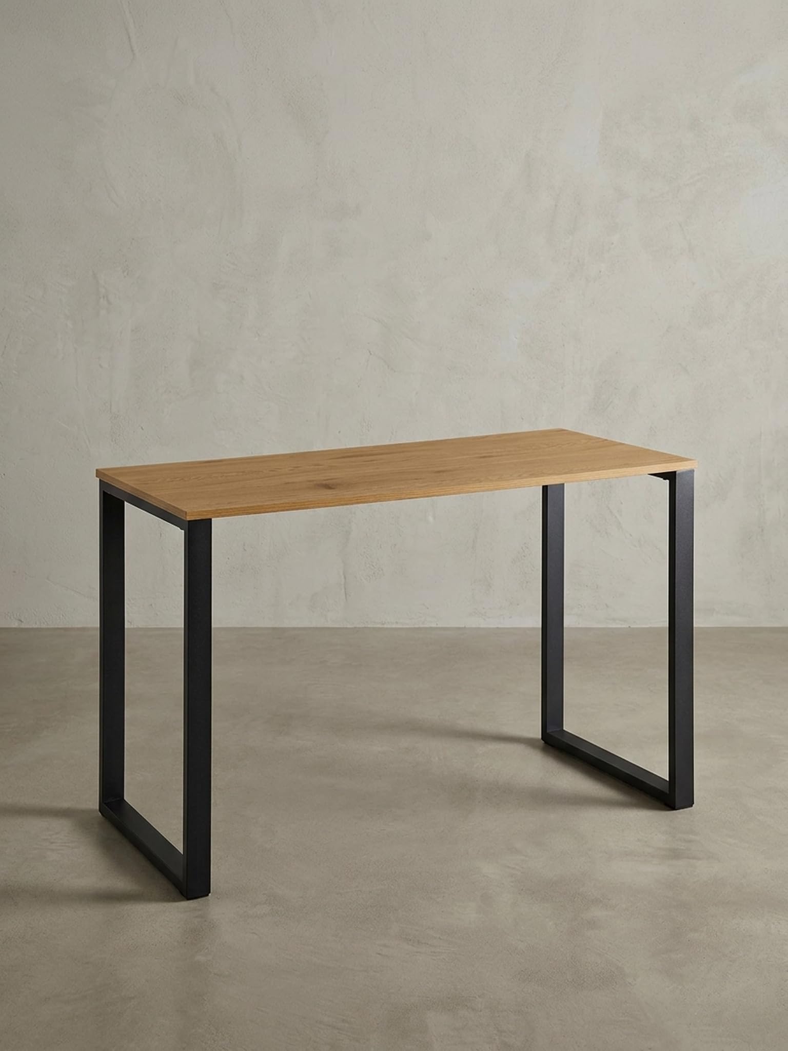 Schreibtisch Eiche-Dekor/Schwarz 120x60x76 cm Design Computertisch