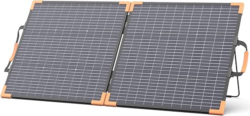 Panel solar portátil bifacial de 100 vatios para estación de energía, cargador solar plegable de 20 V con impermeabilidad IP68, 23.5% de alta
