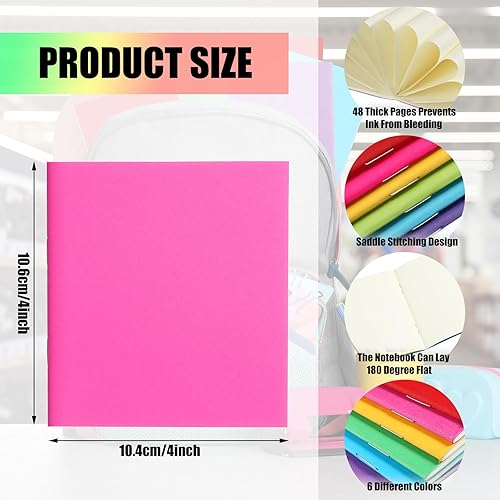 Miniatura 3 de Thenshop Paquete de 300 cuadernos pequeños a granel, bloc de notas sin forro, cuadernos de bocetos en blanco, cuadernos de bocetos para niños,