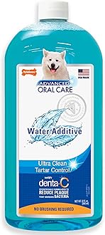 Nylabone Advanced Oral Care Pet Dental Water Additive, Liquid Tartar Remover & Breath Freshener for Dogs, Dog Teeth-Cleaning, Original Flavor, 32 oz.