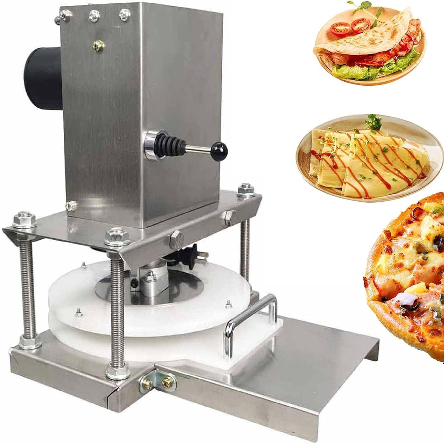 Máquina de masa para pizza rápida: produzca 400 pasteles por hora con 2000N