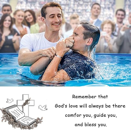 Miniatura 7 de HGDEER BautismoComuniónConfirmaciónReligiosoRegalos cristianos para él, hombres y mujeres, pulsera de longitud ajustable con dije de cruz de plata