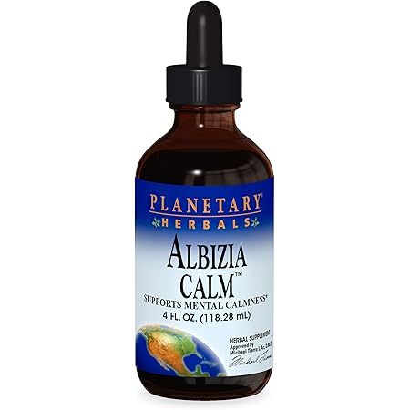 Amazon Com Planetary Herbals Albizia Calm Helps Reduce Anxiety And Stress 4 Ounces Health Household