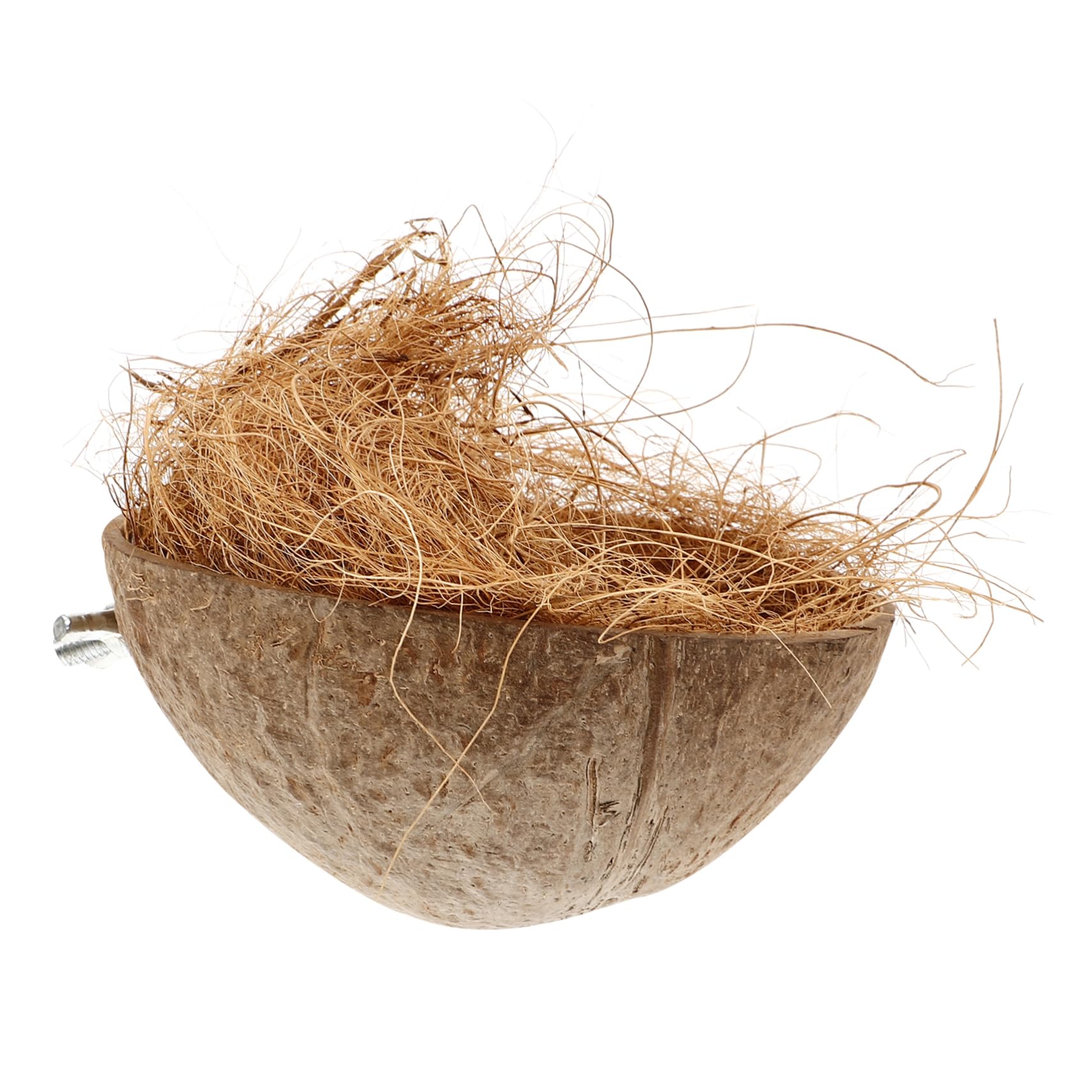 ibasenice 5 Pezzi Pappagalli Cocco Naturale Casa per Uccelli Resistente e Decorativa per Allevamento per Cocorite e Parrocchetti per Allenare Abilità Nidificazione e Creare Un Stimolante per