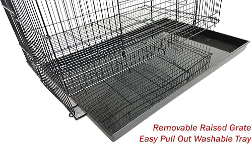 Miniatura 4 de Jaula de 3 niveles para animales ratas petauros del azúcar chinchillas hurones 24 pulgadas de largo x 16 de profundidad x 24 de alto