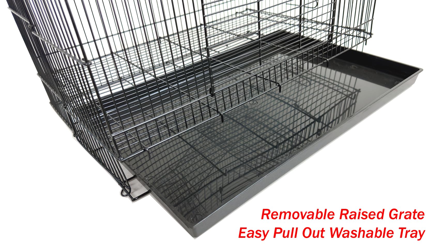 3-Levels Easy Portable Collapsible Ferret Chinchilla Sugar Glider Rats Mouse Animal Critter Chew-Proof Metal Carrier Travel Cage with Narrow 3/8-Inch Bar Spacing Easy to Setup No Tools Needed
