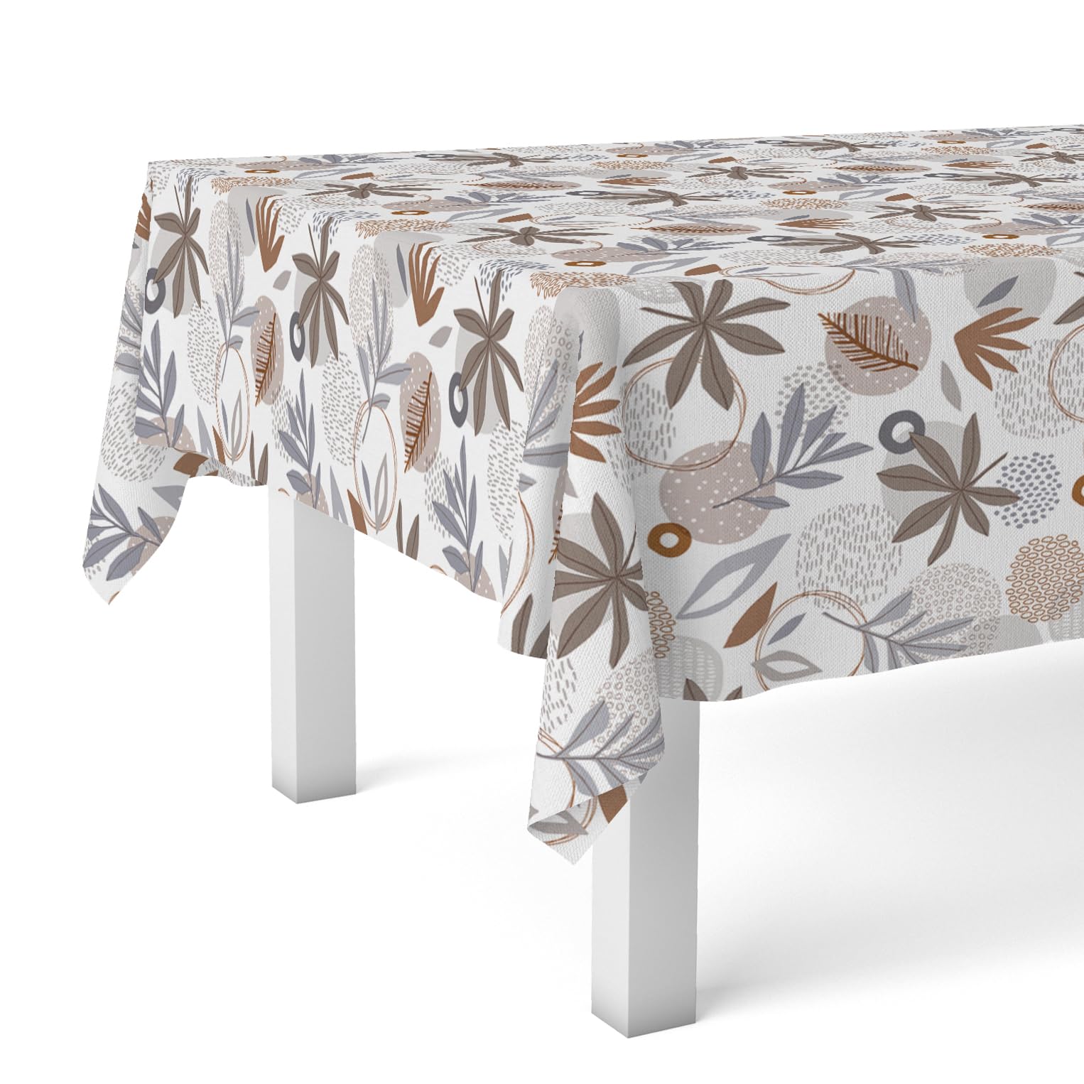 Martina Home Oilcloth Tablecloth Seal Grey 220 x 140 cm