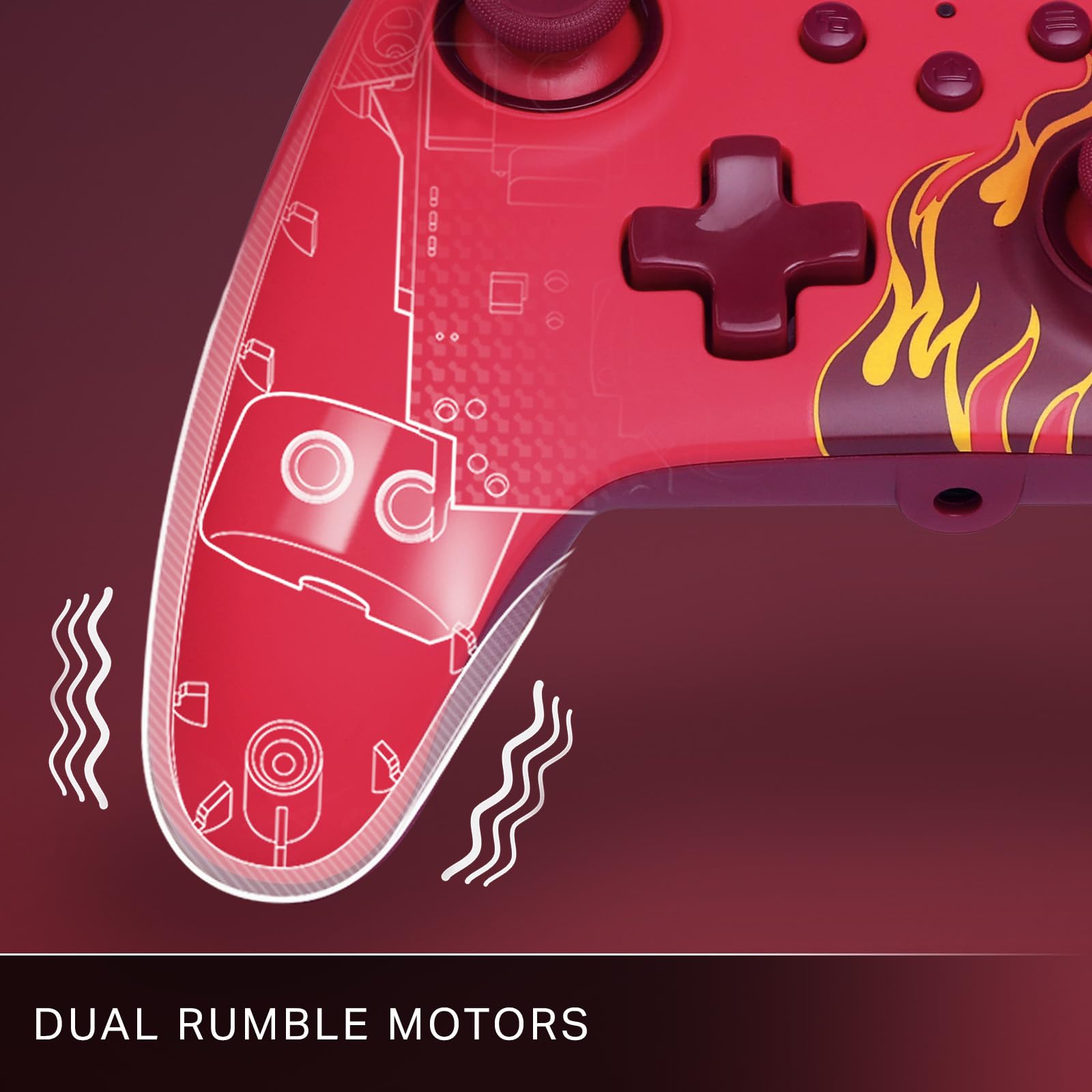PowerA Advantage Controller cablato Incendio rosso per Xbox Series X|S