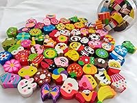 Vista 2 de Pencil Top Erasers,50 Pack,Animal Cap Erasers,Pencil Erasers Toppers,Pencil Toppers,Eraser Caps,Eraser Tops for Pencils,Cute Erasers,Mini Erasers