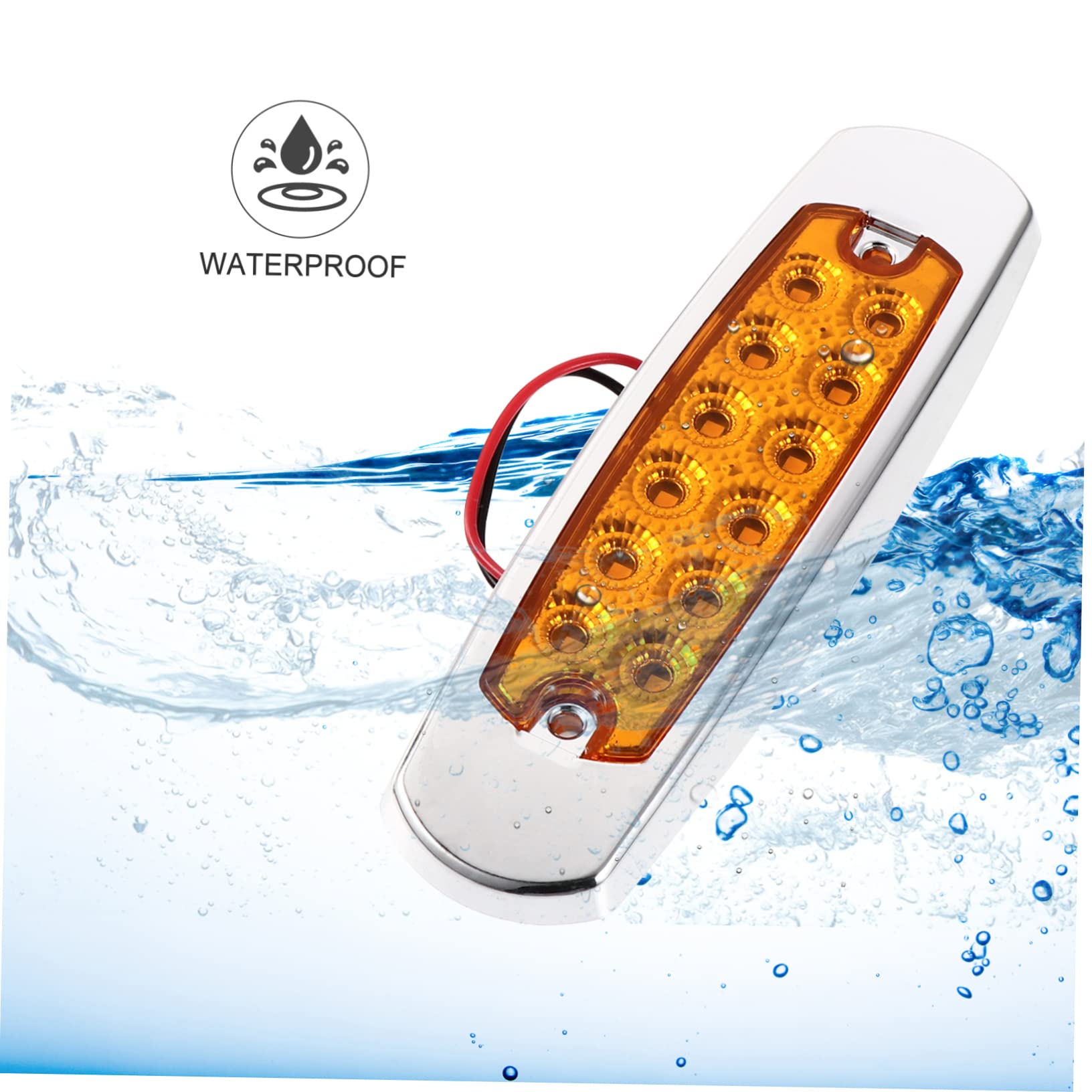 6 Piezas 12 luces laterales luz lateral del remolque bloqueo del pedal del coche pilotos remolque led pilotos remolques led luces traseras de camiones LED luz indicadora de camión