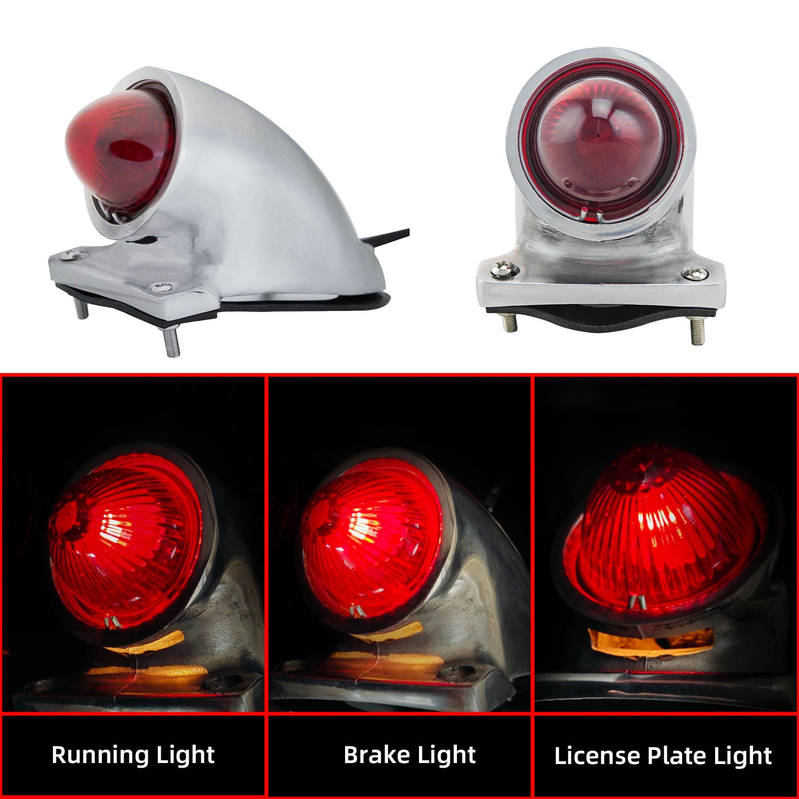 Amazon.com: FATECIM Vintage Sparto Motorcycle Tail light Brake 