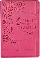 Bíblia da Mulher de Fé NVI, Capa luxo rosa