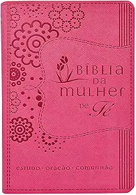 Bíblia da Mulher de Fé NVI, Capa luxo rosa