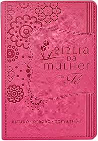 Bíblia da Mulher de Fé NVI, Capa luxo rosa