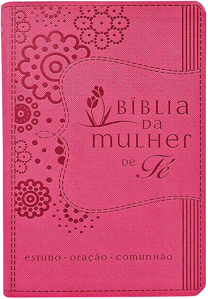 Bíblia da Mulher de Fé, NVI, Couro Soft, Rosa